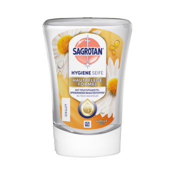737359 Sagrotan No Touch Nachfuellung Kamillenduft, Hygiene­ Seife fuer autom. Seifenspender, 250ml